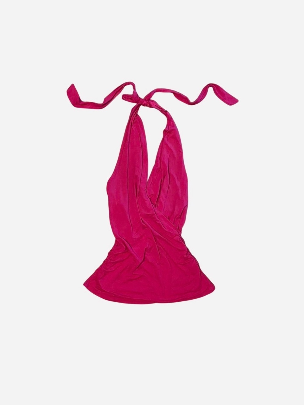 VENUS Fuchsia Halter Backless Top